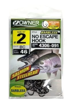 Owner Bulk No Escape Barbless Hook Pro Pack