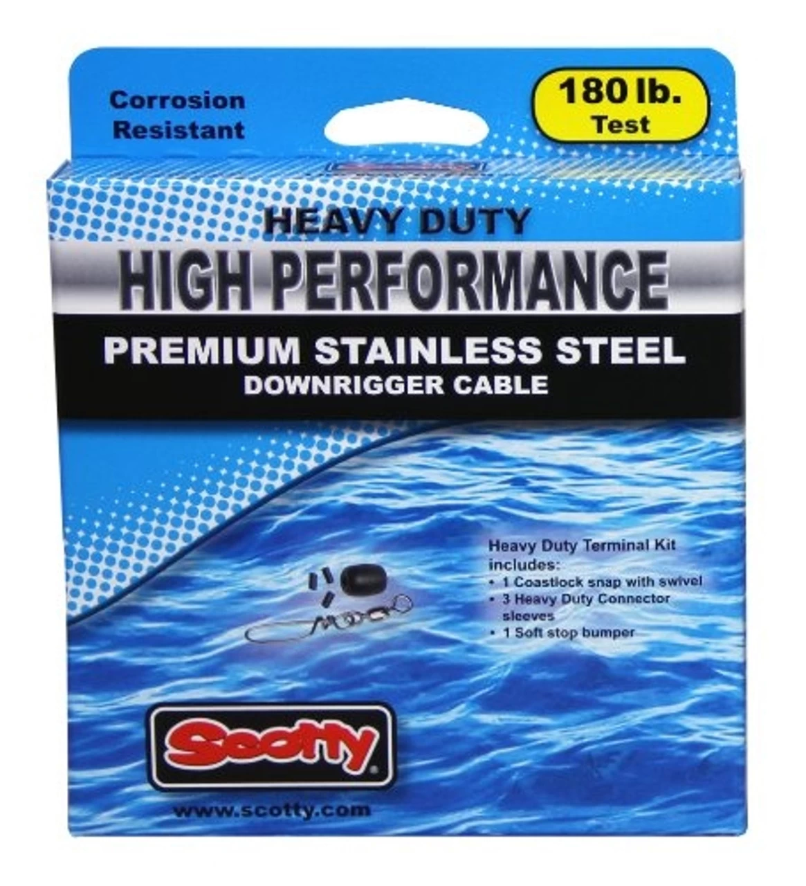 Scotty High Performance Premium Stainless Steel Downrigger Cable 3 Scotty High Performance Premium Stainless Steel Downrigger Cable