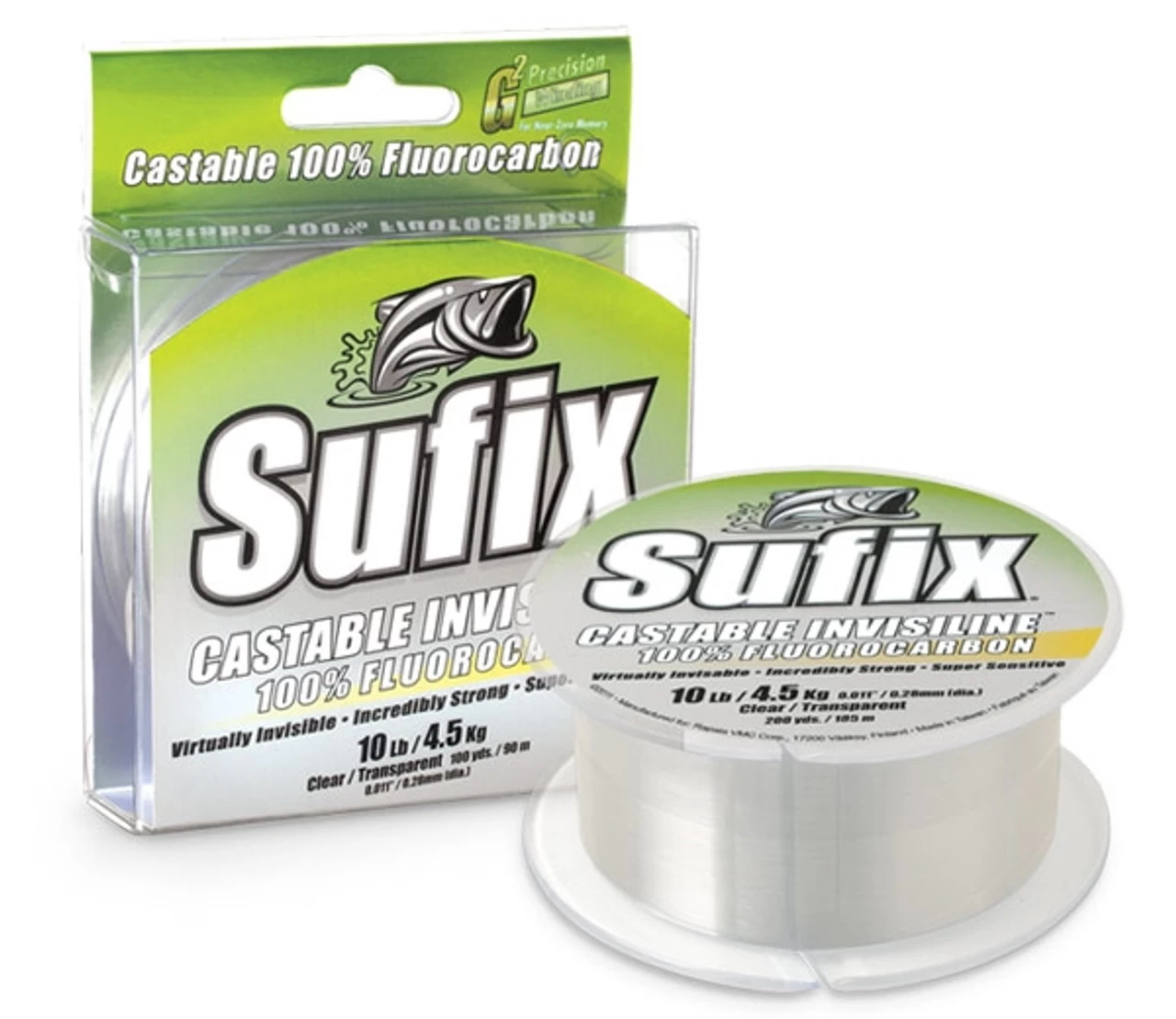 Sufix Castable Invisiline 100% Fluorocarbon - 660yd Spools 3 Sufix Castable Invisiline 100% Fluorocarbon - 660yd Spools